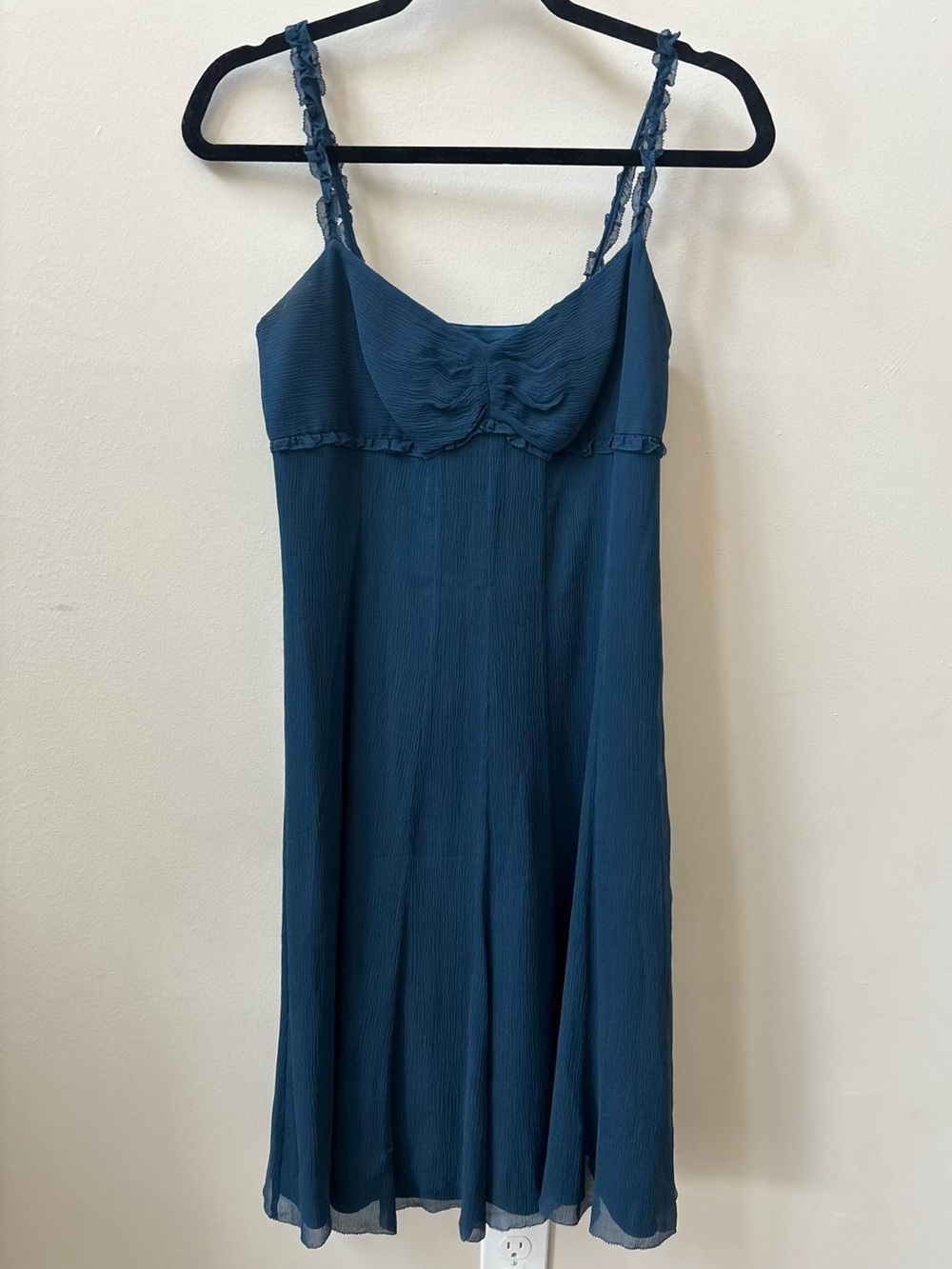 Antonio Melani Navy Silk Slip Dress Size 4